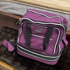Purple Biaggi Rolling/Tote Bag